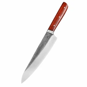 چاقوی ژاپنی پادوک استاد هادی فضلی با تیغه فورج 32