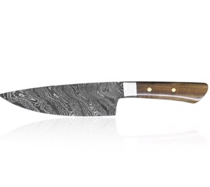 چاقوی سرآشپز و آشپزخانه حرفه‌ای مدل ST-160 با فولاد دمشقی